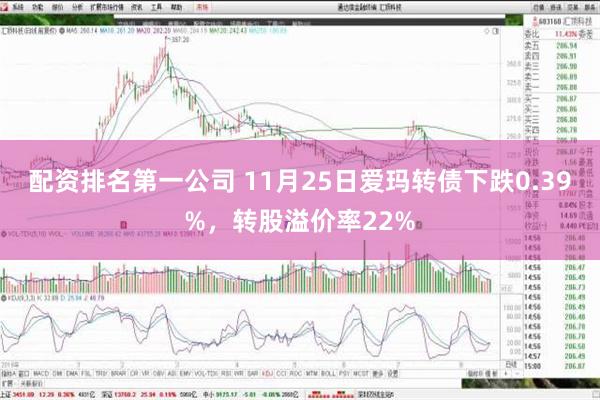 配资排名第一公司 11月25日爱玛转债下跌0.39%，转股溢价率22%