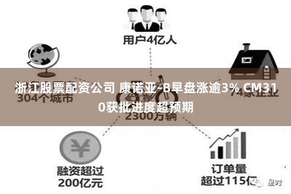 浙江股票配资公司 康诺亚-B早盘涨逾3% CM310获批进度超预期