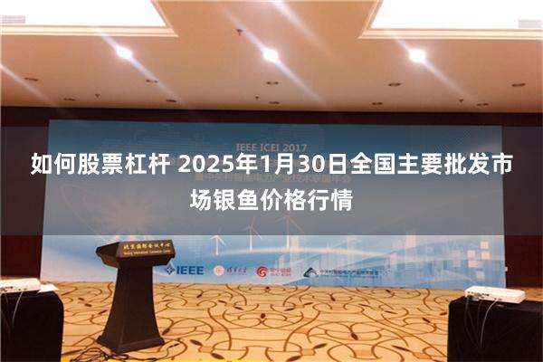 如何股票杠杆 2025年1月30日全国主要批发市场银鱼价格行情