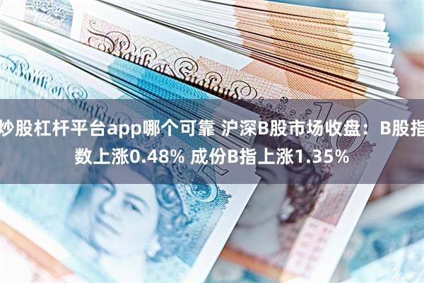 炒股杠杆平台app哪个可靠 沪深B股市场收盘：B股指数上涨0.48% 成份B指上涨1.35%